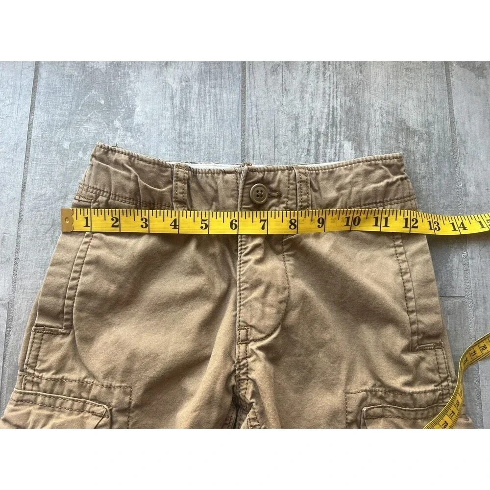GAP Kids Boys Cargo Shorts Khaki Tan Caramel Casual School Everyday 6 Regular
